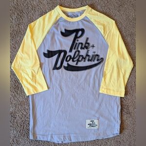 Pink + Dolpin Baseball Tee